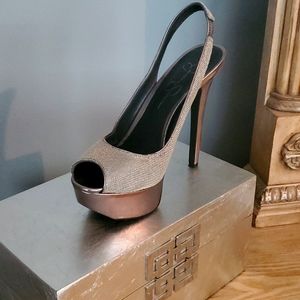 Silver, Jessica Simpson, Size 8.5B